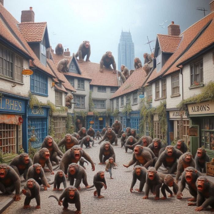 **BREAKING NEWS: ALBONS UNDER SIEGE BY MONKEY INVASION AMID MONKEYPOX OUTBREAK FEARS!**